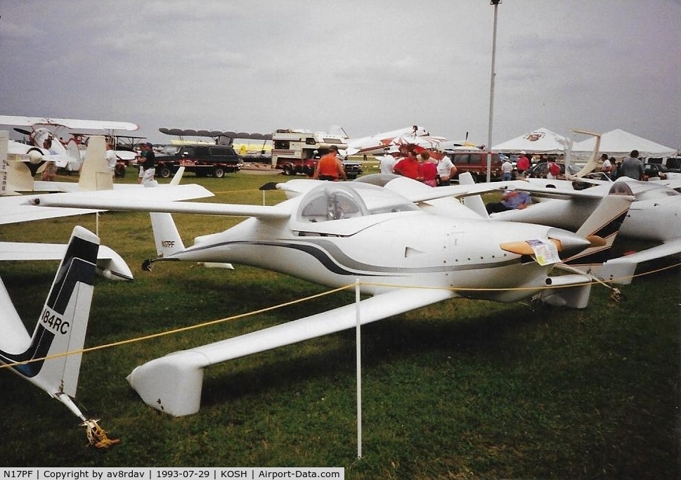 N17PF, 1990 QAC Quickie Q200 C/N 2, Took this picture at Oshkosh in 1993