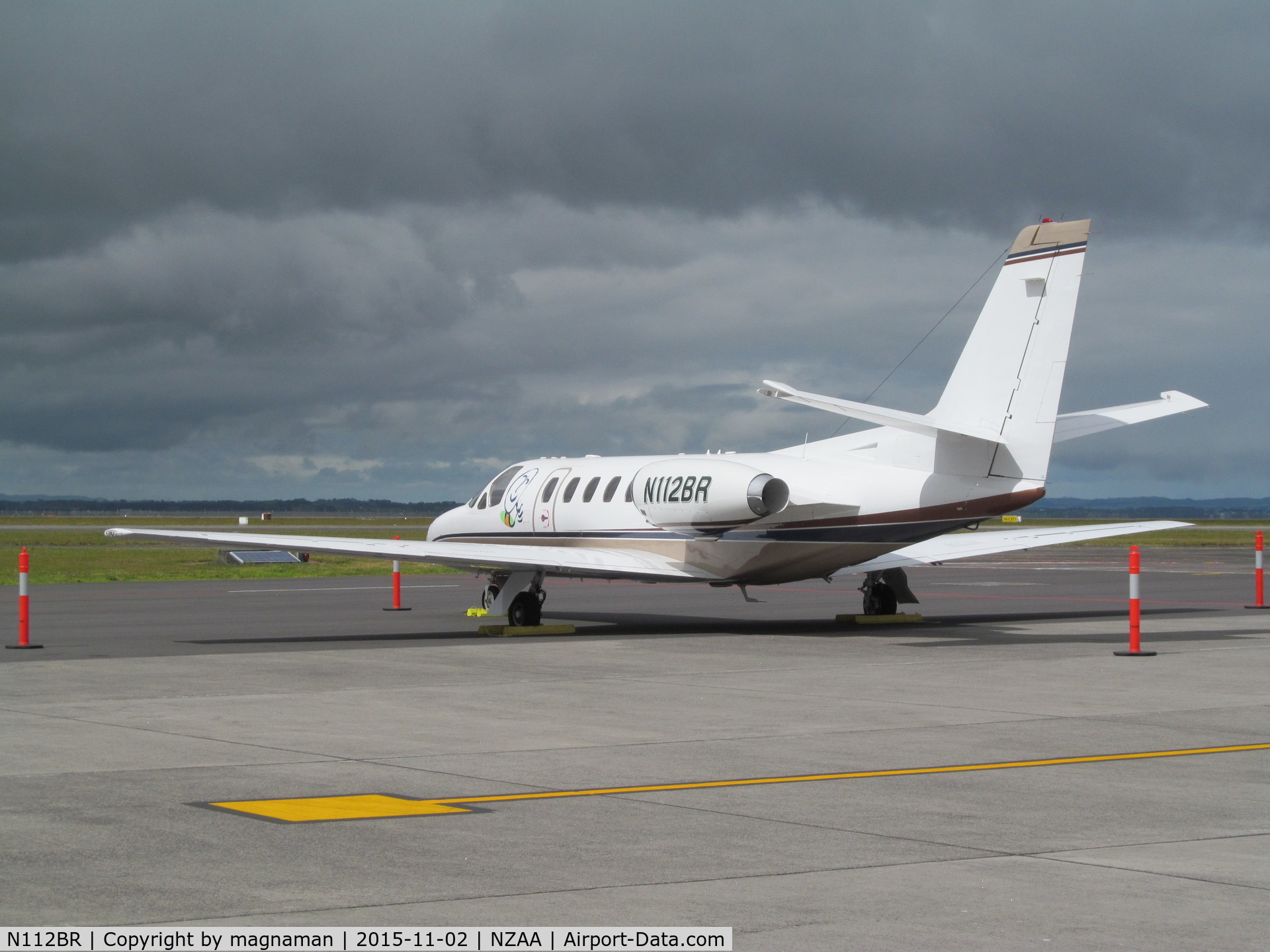 N112BR, 2006 Cessna 550 Citation Bravo C/N 550-1120, On apron at AKL at start of a long stay