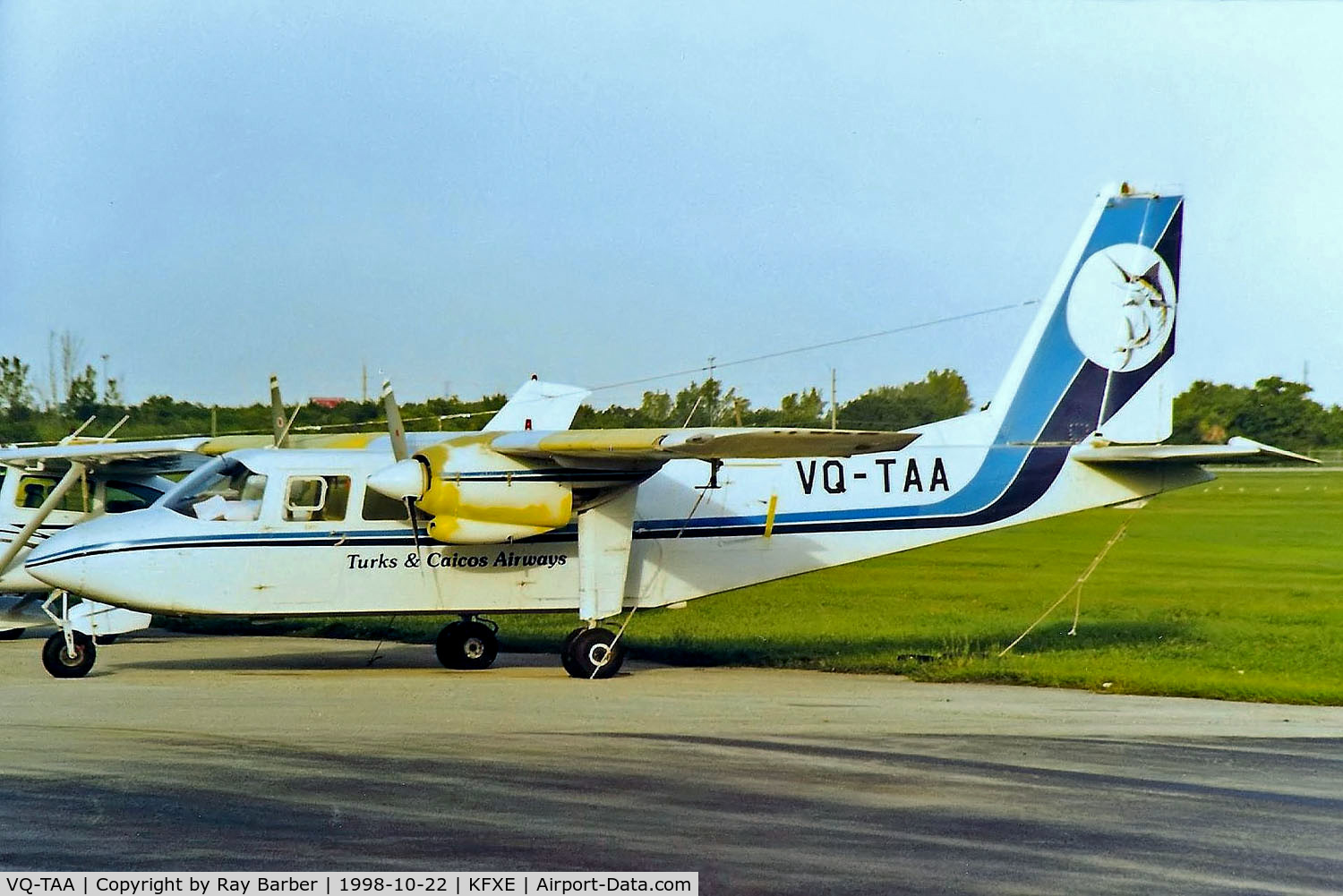VQ-TAA, 1979 Pilatus Britten-Norman BN-2A-26 Islander C/N 2016, Britten-Norman BN-2A-26 Islander [2016] (Turks & Caicos Airways) Fort Lauderdale-Executive~N 22/10/1998