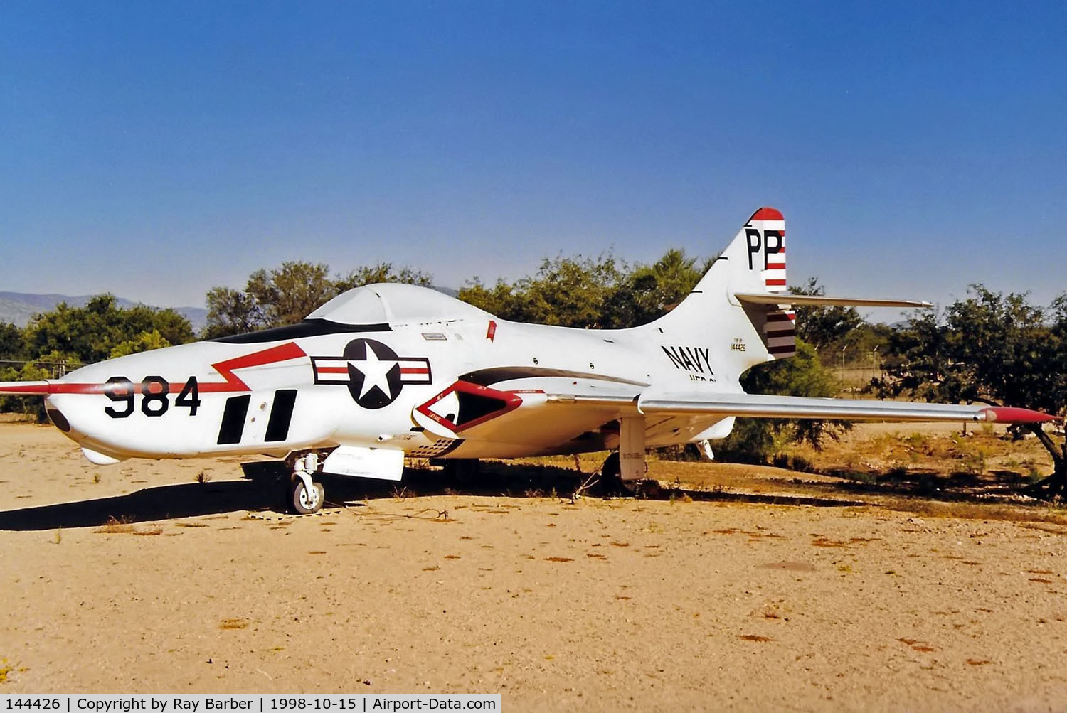 144426, Grumman RF-9J Cougar C/N 110, Grumman RF-9J Cougar [110] (United States Navy) Tucson-Pima Air and Space Museum~N 15/10/1998