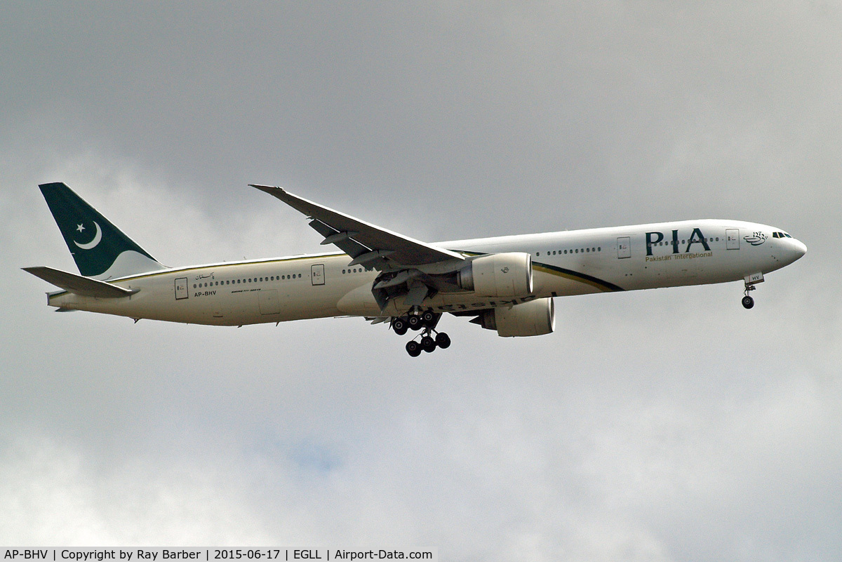 AP-BHV, 2006 Boeing 777-340/ER C/N 33778, Boeing 777-340ER [33778] (Pakistan International Airlines) Home~G 17/06/2015. On approach 27L.