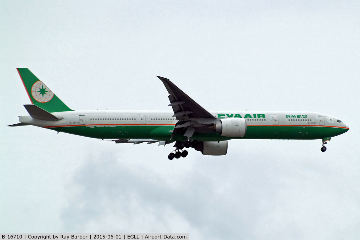 B-16710, 2008 Boeing 777-35E/ER C/N 32641/707, Boeing 777-35EER [32641] (EVA Airways) Home~G 01/06/2015. On approach 27L.