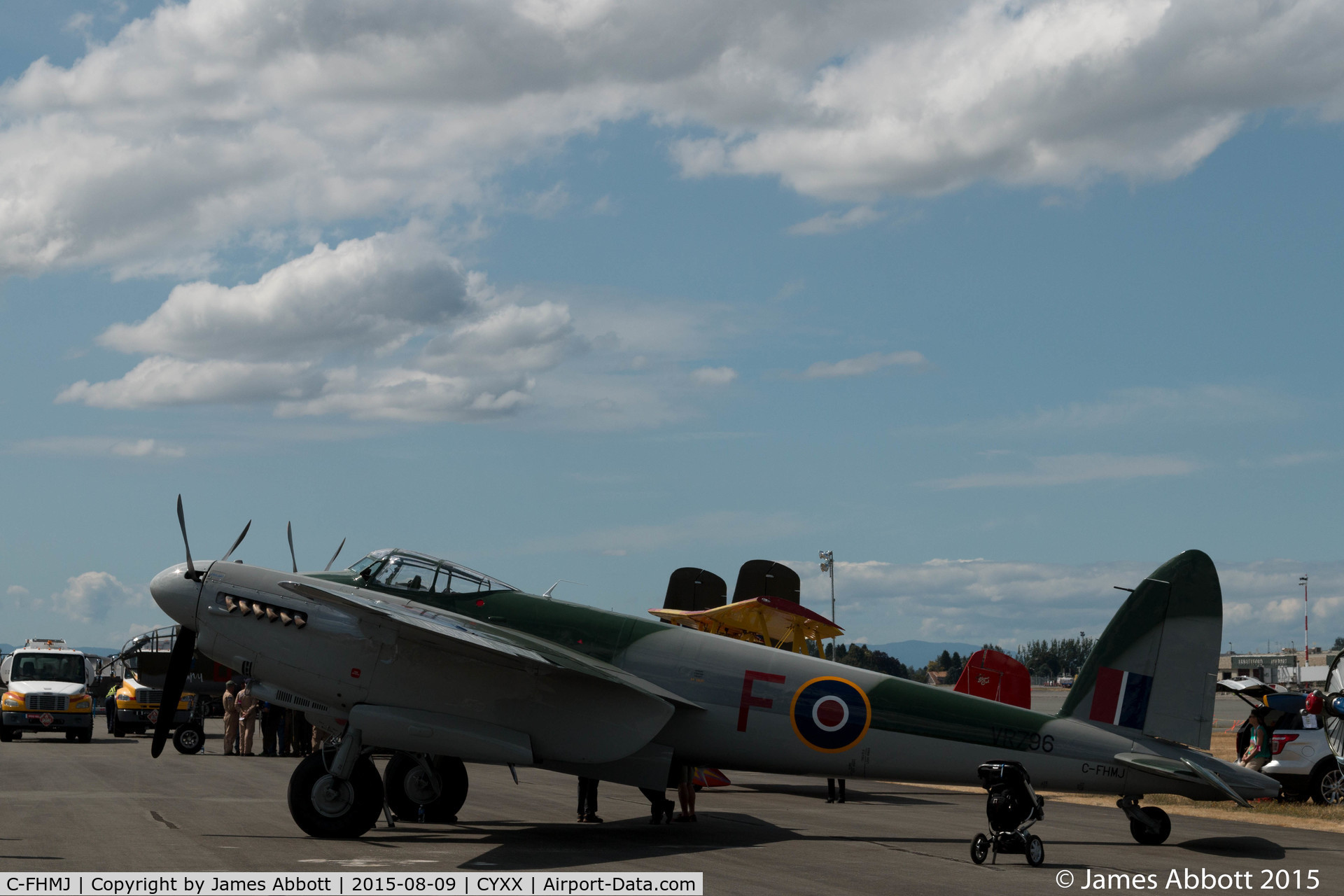 C-FHMJ, 1948 De Havilland DH-98 Mosquito B.35 C/N Not found VR796, On display at the 2015 Abbotsford Airshow