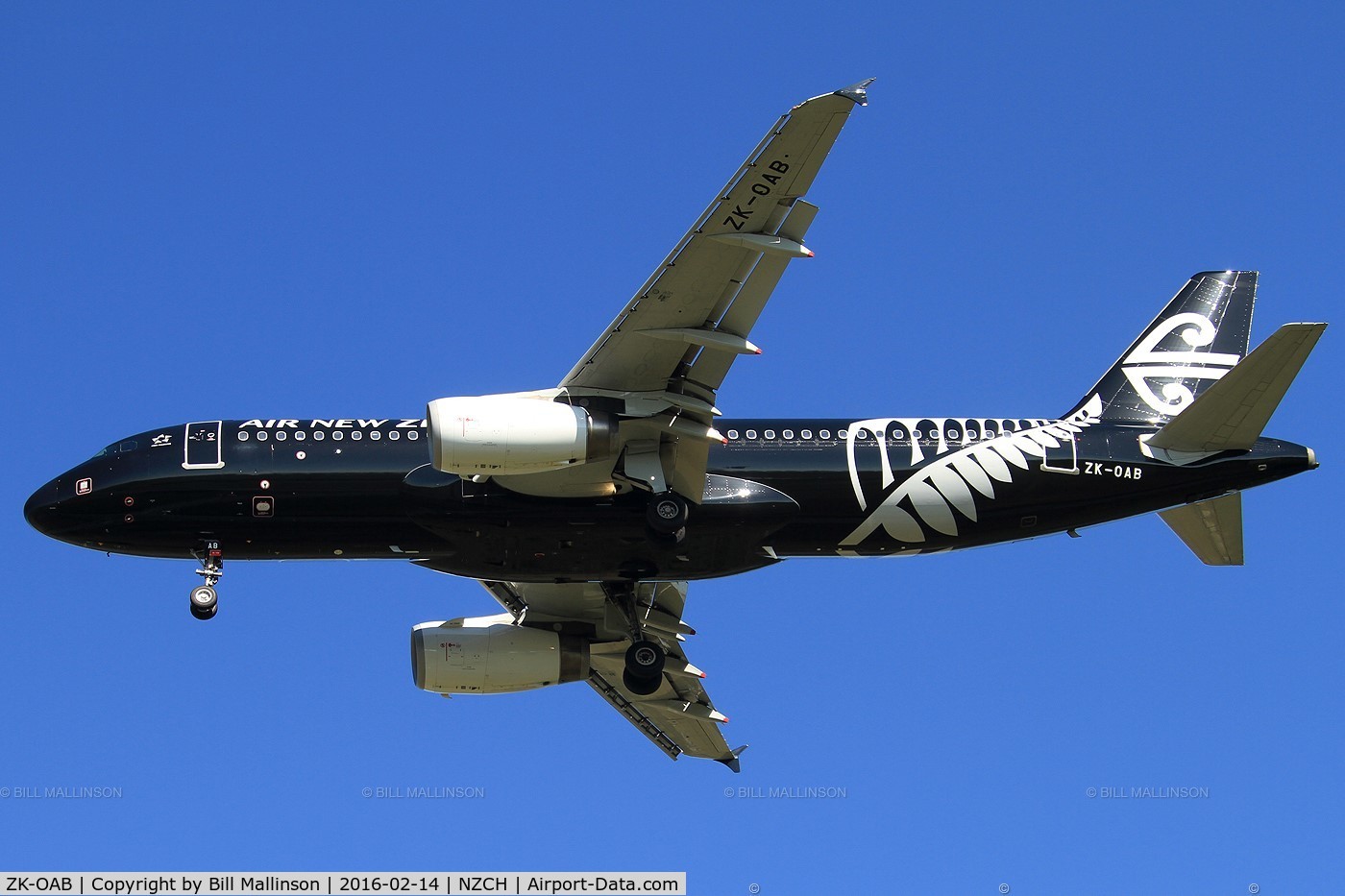 ZK-OAB, 2010 Airbus A320-232 C/N 4553, NZ539 from AKL