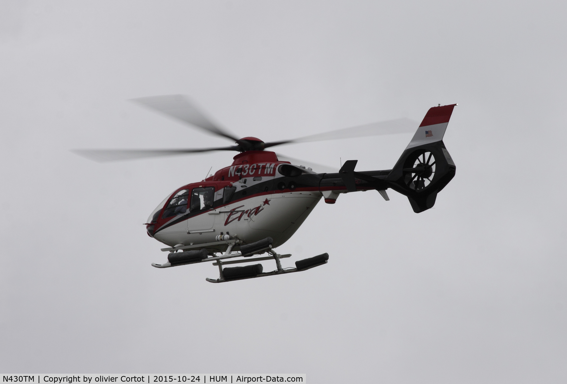 N430TM, 2006 Eurocopter EC-135P-2+ C/N 0457, flying over Houma