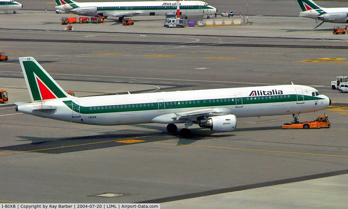 I-BIXB, 1995 Airbus A321-112 C/N 524, Airbus A321-112 [0524] (Alitalia) Milan-Linate~I 20/07/2004