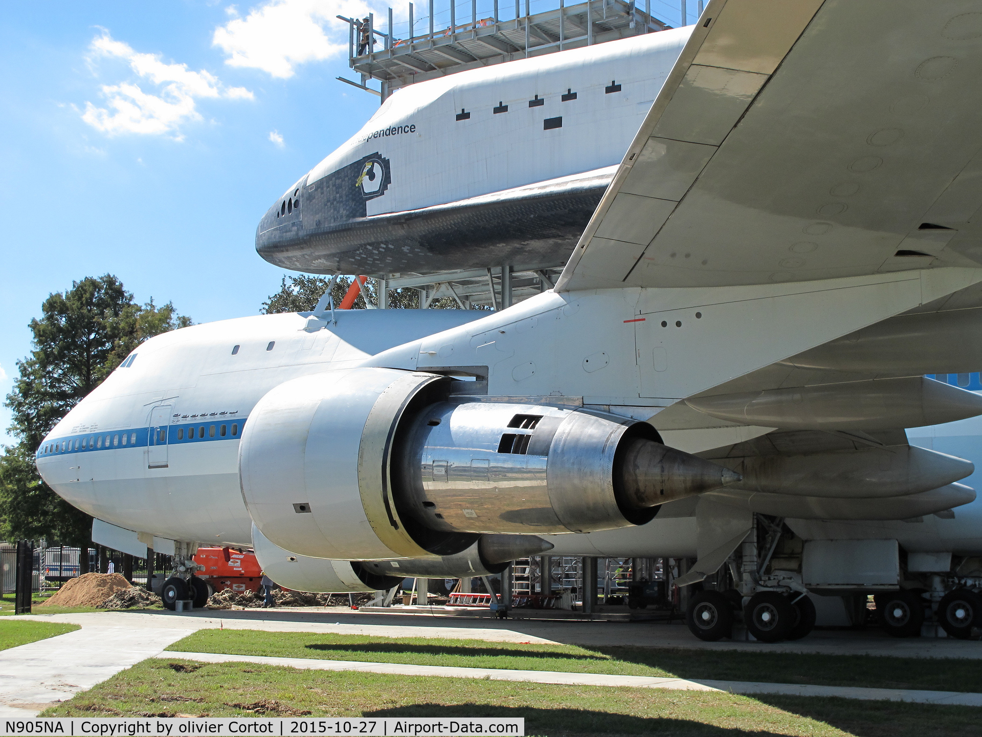 N905NA, 1970 Boeing 747-123 C/N 20107, Now at the Houston space center