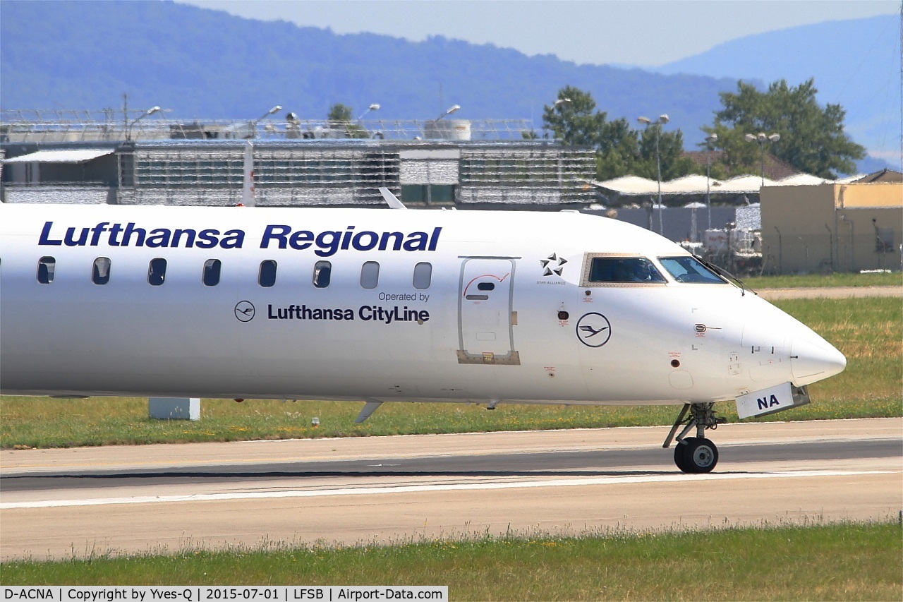 D-ACNA, 2009 Bombardier CRJ-900 NG (CL-600-2D24) C/N 15229, Canadair Regional Jet CRJ-900ER, Lining up prior take of rwy 15, Bâle-Mulhouse-Fribourg airport (LFSB-BSL)