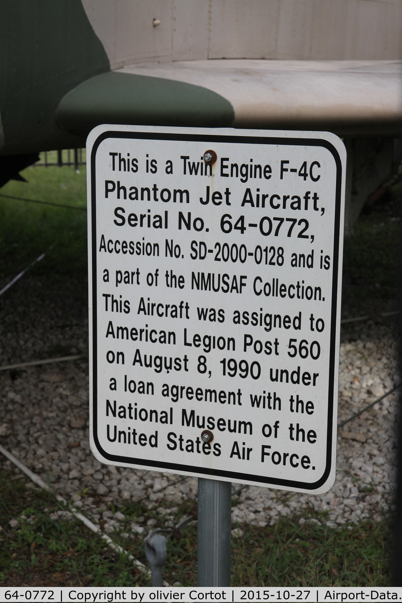 64-0772, 1964 McDonnell GF-4C Phantom II C/N 1072, data