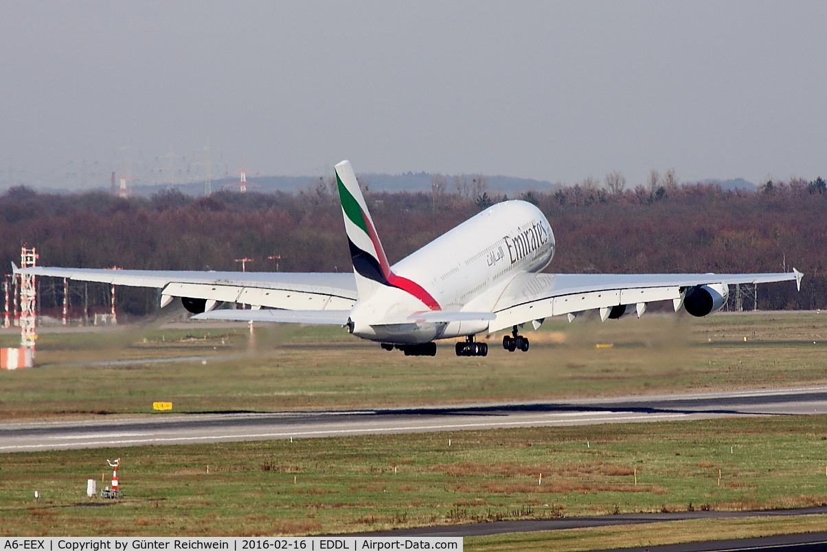 A6-EEX, 2014 Airbus A380-861 C/N 154, Taking off