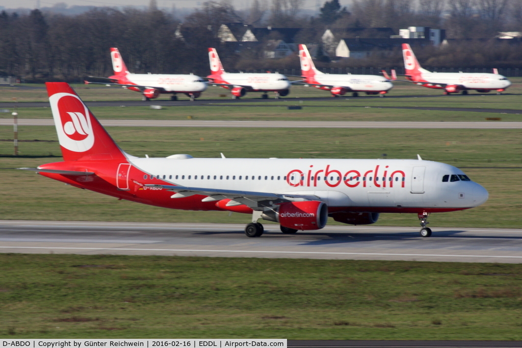 D-ABDO, 2007 Airbus A320-214 C/N 3055, Taxiing with a parade of sister aircraft