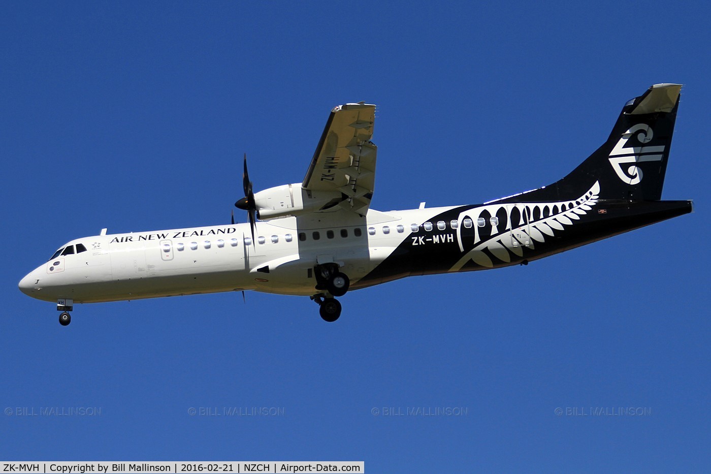 ZK-MVH, 2015 ATR 72-212A C/N 1304, NZ5711 from WLG