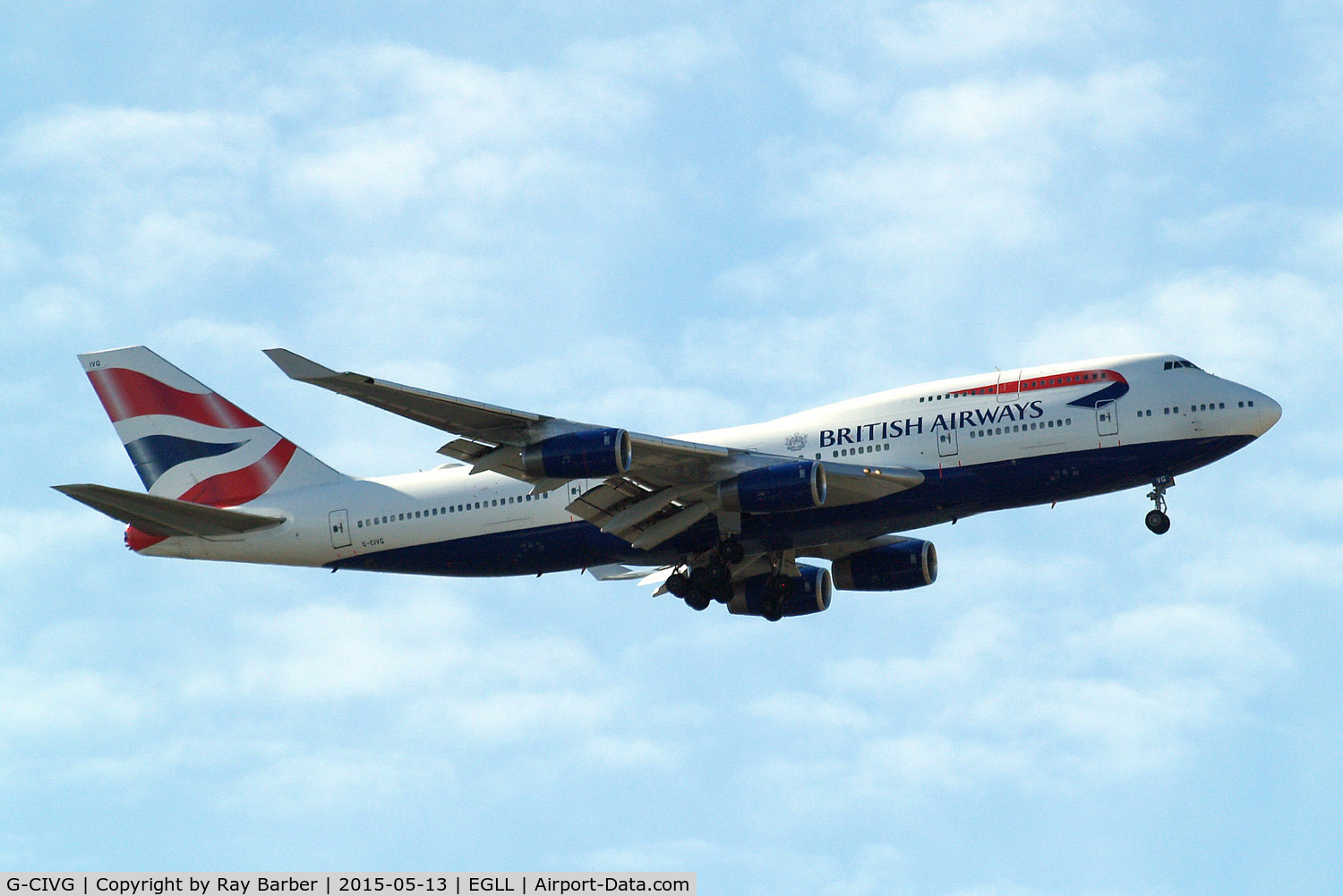 G-CIVG, 1995 Boeing 747-436 C/N 25813, Boeing 747-436 [25813] (British Airways) Home~G 13/05/2015. On approach 27L.