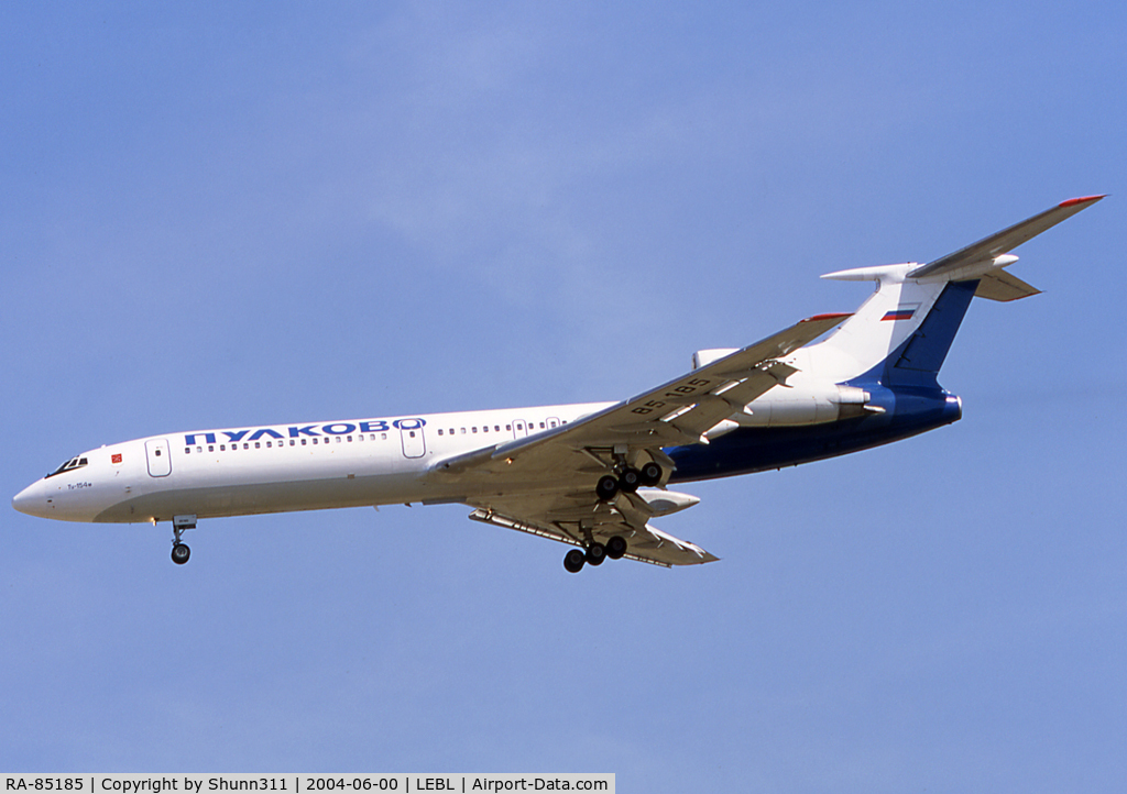 RA-85185, 1992 Tupolev Tu-154M C/N 92A894, Landing rwy 25