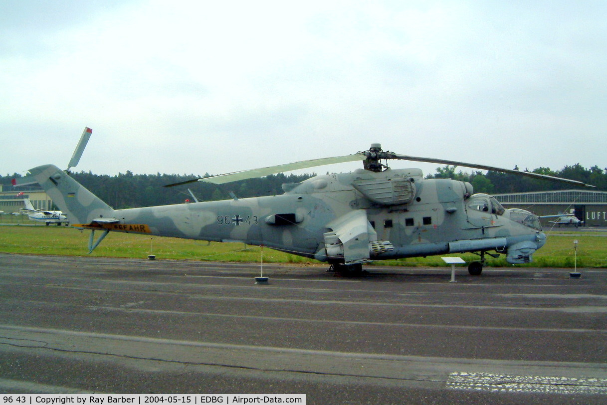 96 43, Mil Mi-24P Hind F C/N 340333, 96+43   Mil Mi-24P Hind [340333] (Ex German Air Force) Berlin-Gatow~D 15/05/2004