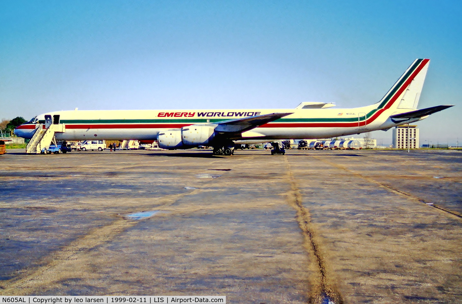 N605AL, 1969 Douglas DC-8-63 C/N 46106, Lisbon 11.2.99