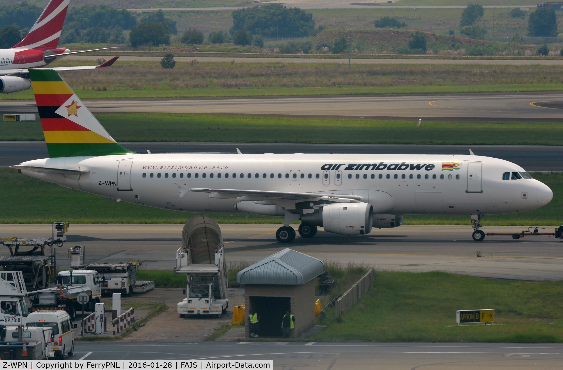Z-WPN, 2003 Airbus A320-211 C/N 1973, Air Zimbabwe sole operating A320. The other one is stored in JNB.