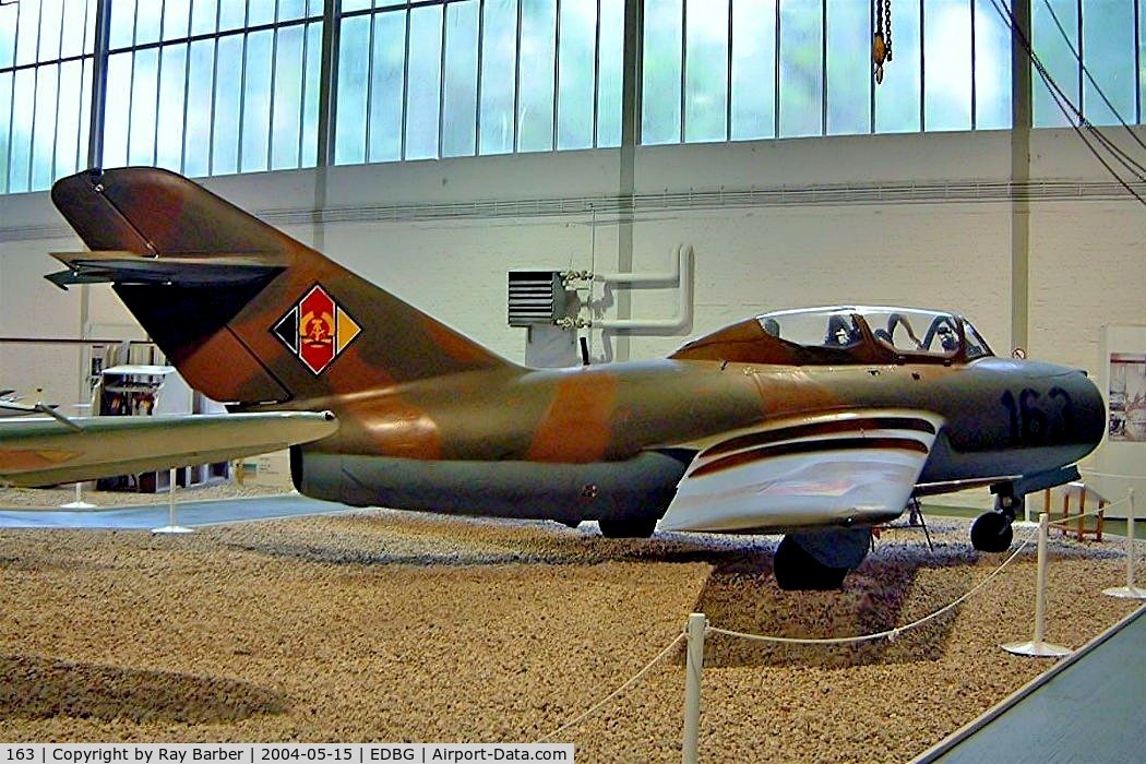 163, 1959 Mikoyan-Gurevich MiG-15 UTI C/N 922257, Mikoyan-Gurevich MiG-15UTI (CS-102) [922257] (Ex East German Air Force) Berlin-Gatow~D 15/05/2004
