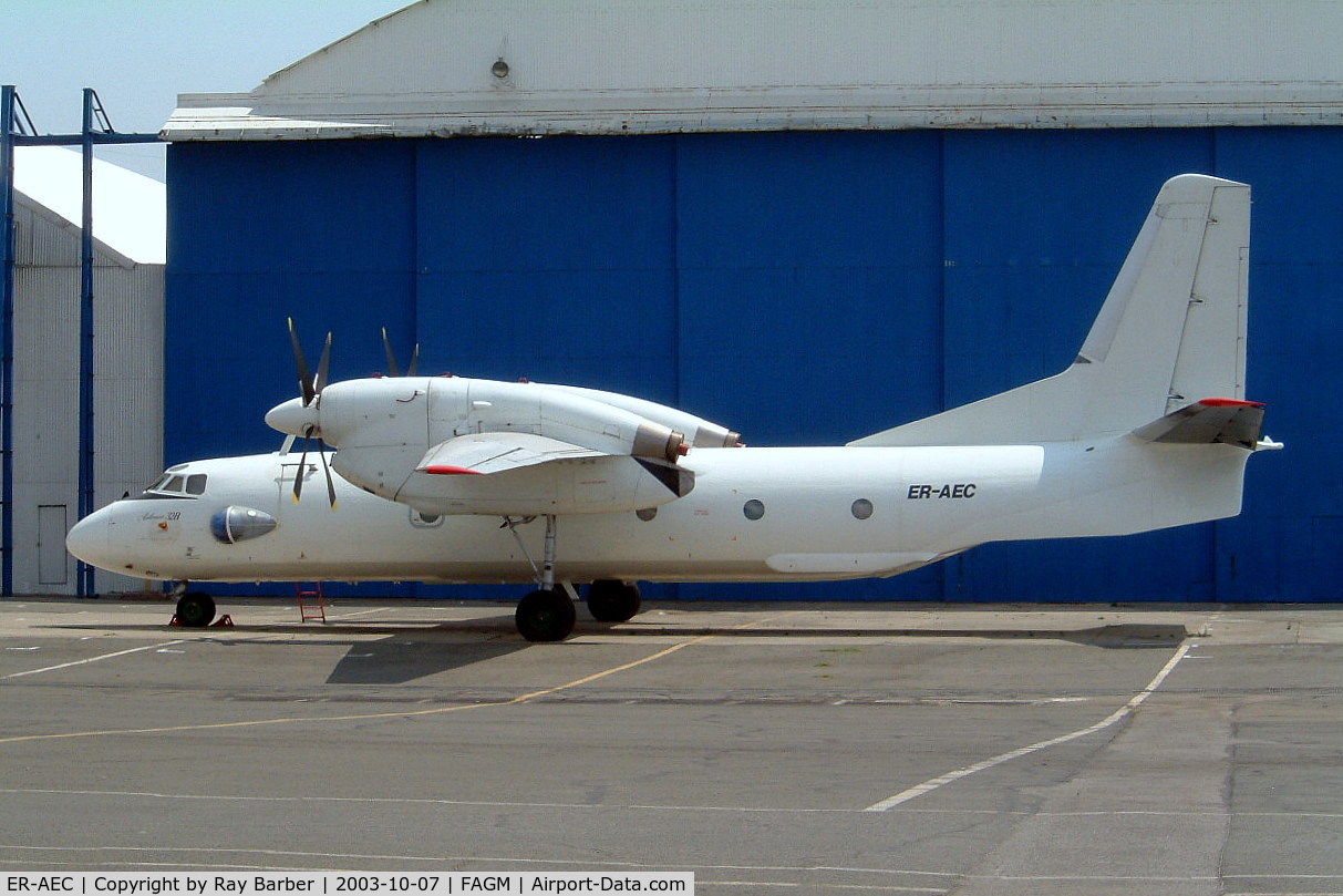 ER-AEC, 1992 Antonov An-32B C/N 3003, Antonov An-32B [30-03] (Valan International Cargo) Johannesburg-Rand~ZS 07/10/2003