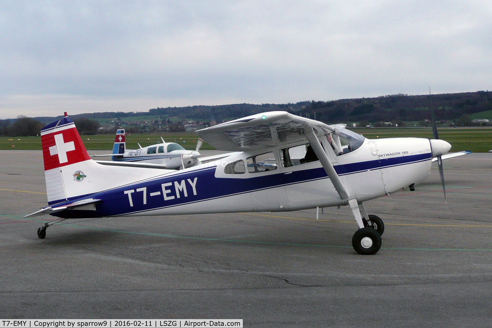 T7-EMY, 1963 Cessna 185B Skywagon Skywagon C/N 185-0578, reregistered to a new owner on a nearby airfield