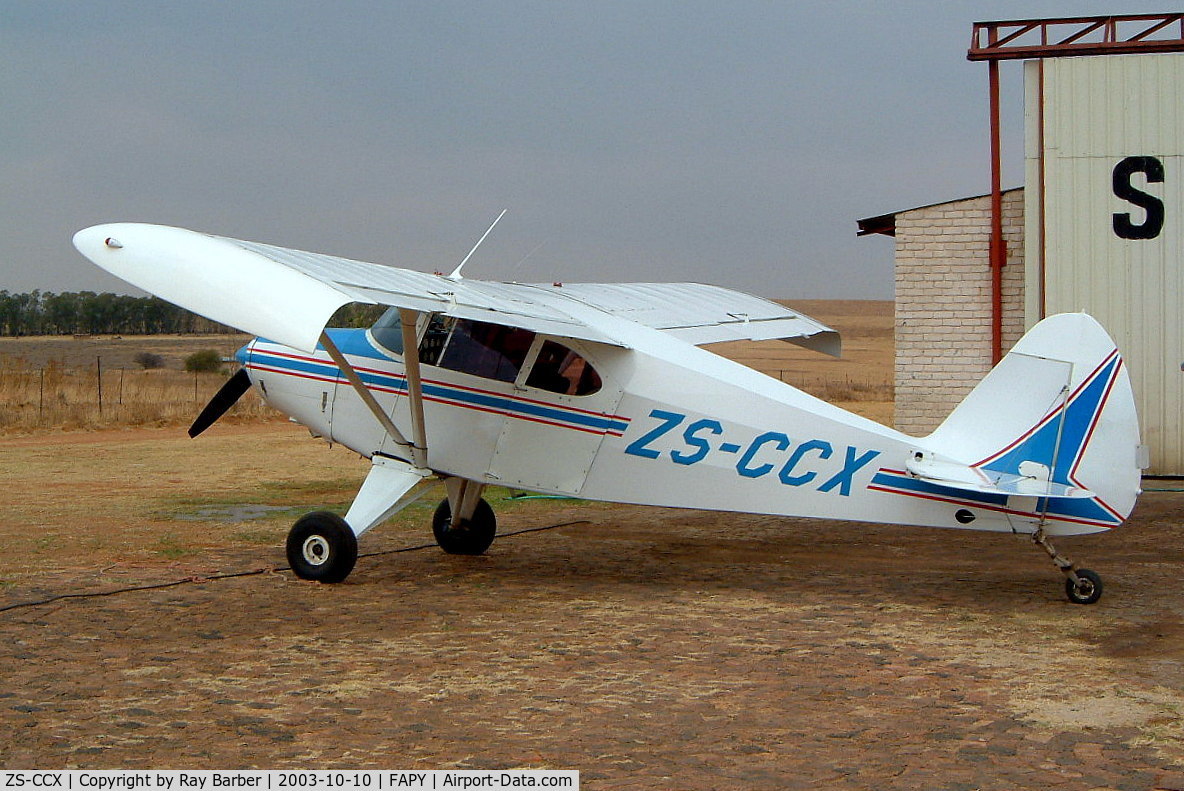 ZS-CCX, Piper PA-20 Pacer C/N 20-801, Piper PA-20 Pacer [20-801] Parys~ZS 10/10/2003