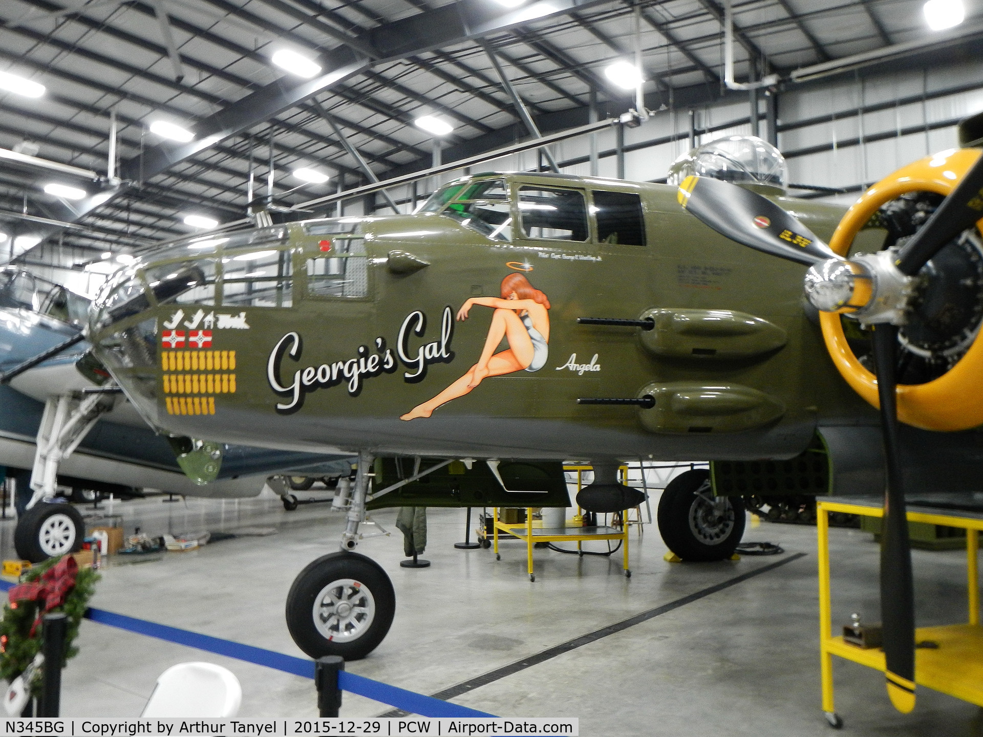 N345BG, 1944 North American TB-25N Mitchell C/N 108-47531, On display @ the Liberty Aviation Museum