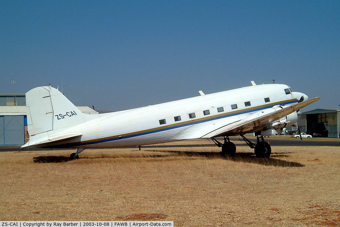 ZS-CAI, 1944 Douglas C-47A Skytrain (DC-3C-47A-25-DK) C/N 13541, DC-3C-47A-25-DK [13541] (South African DCA) Pretoria-Wonderboom~ZS 08/10/2003