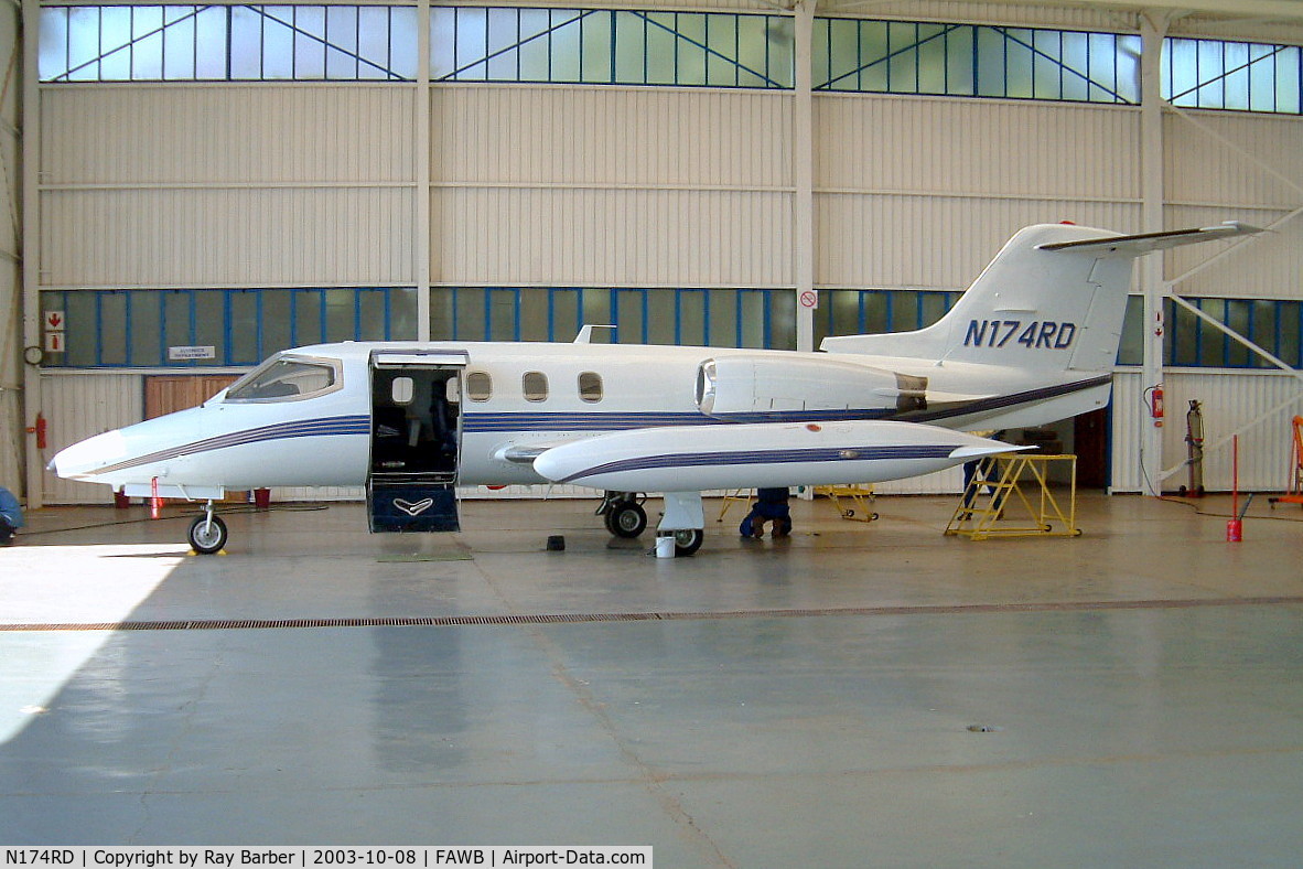 N174RD, 1975 Learjet 24D C/N 319, Learjet 24XR [24-319] Pretoria-Wonderboom~ZS 08/10/2003