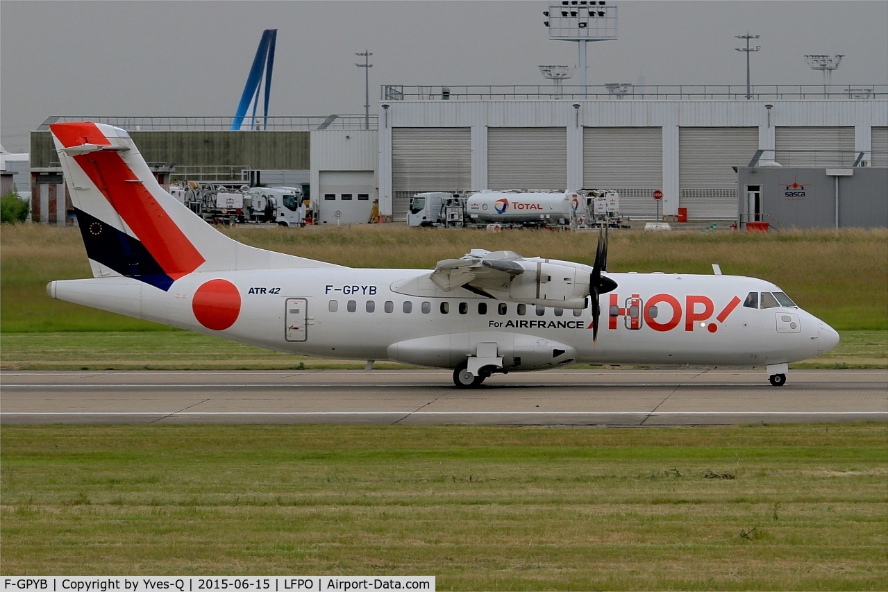F-GPYB, 1996 ATR 42-500 C/N 480, ATR 42-500, Take off run rwy 08, Paris-Orly airport (LFPO-ORY)