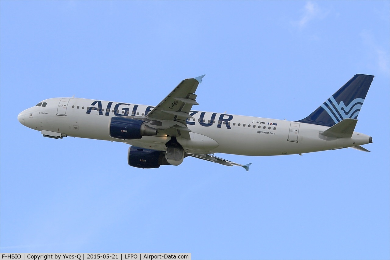 F-HBIO, 2007 Airbus A320-214 C/N 3242, Airbus A320-214, Take off rwy 24, Paris-Orly airport (LFPO-ORY)