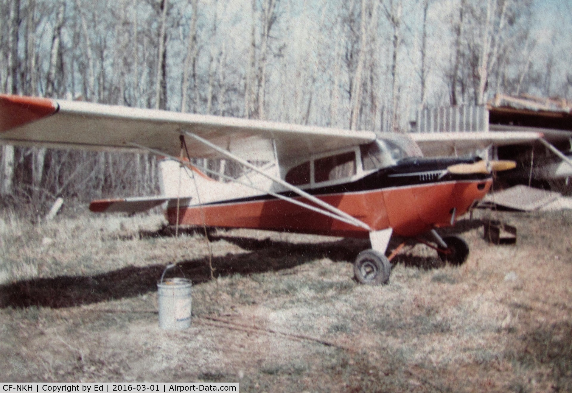 CF-NKH, 1946 Aeronca 11ACX Chief C/N 11AC-1252X, picture was taken between 1965-70 in Edson Alberta