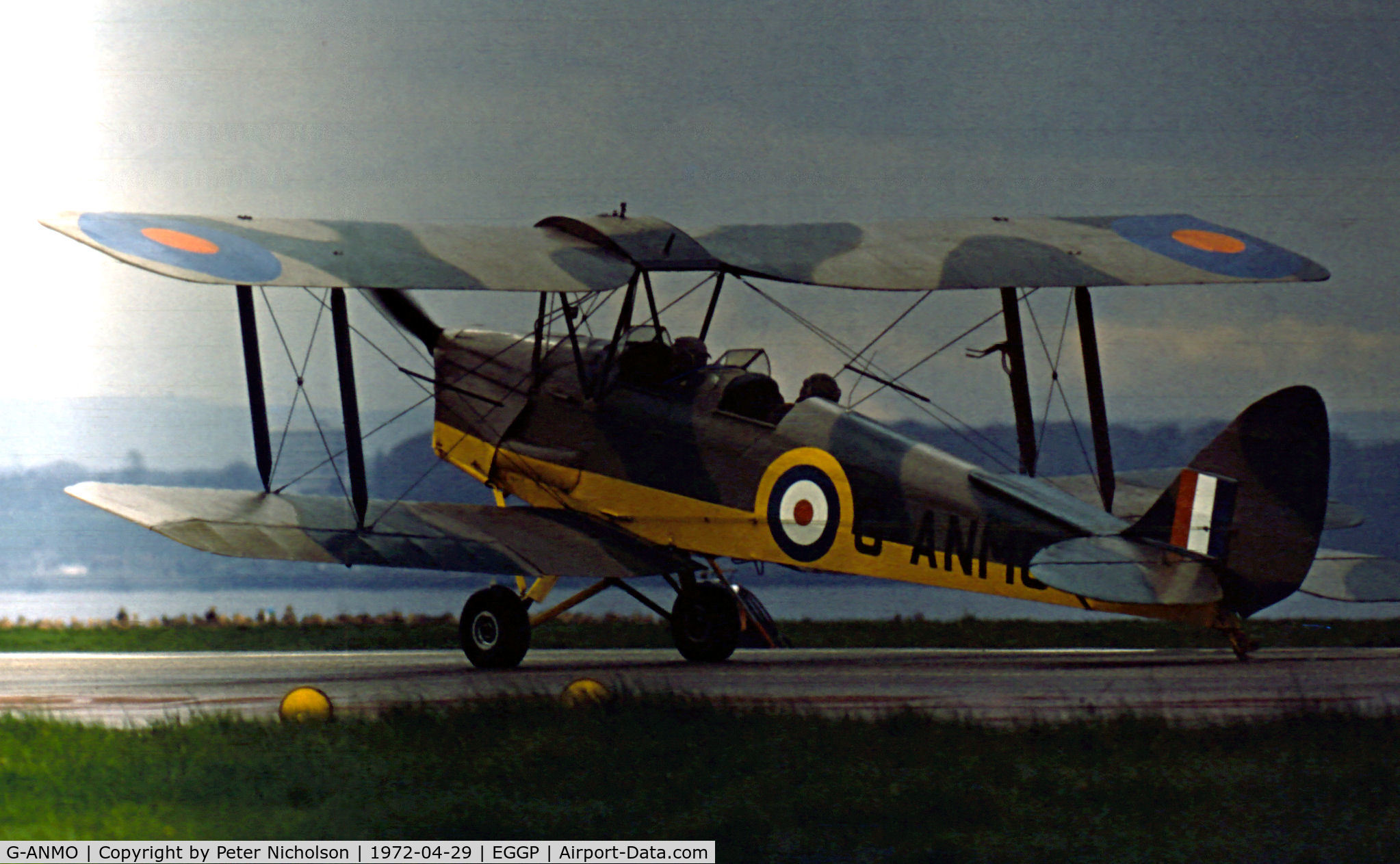 G-ANMO, 1935 De Havilland DH-82A Tiger Moth II C/N 3255, DH.82A Tiger Moth as seen at the 1972 Speke Airshow.