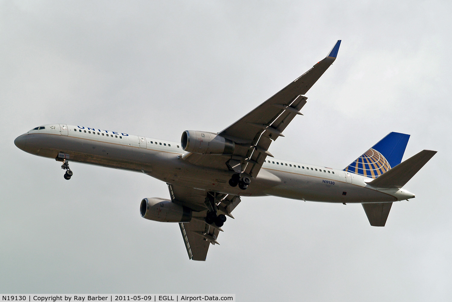 N19130, 1998 Boeing 757-224/ER C/N 28970, Boeing 757-224ET [28970] (United Airlines) Home~G 09/05/2011. On approach 27R.