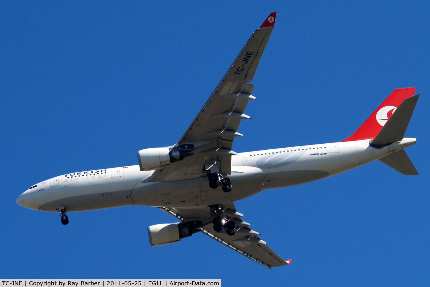 TC-JNE, 2006 Airbus A330-203 C/N 774, Airbus A330-203 [774] (THY Turkish Airlines) Home~G 25/05/2011. On approach 27R.
