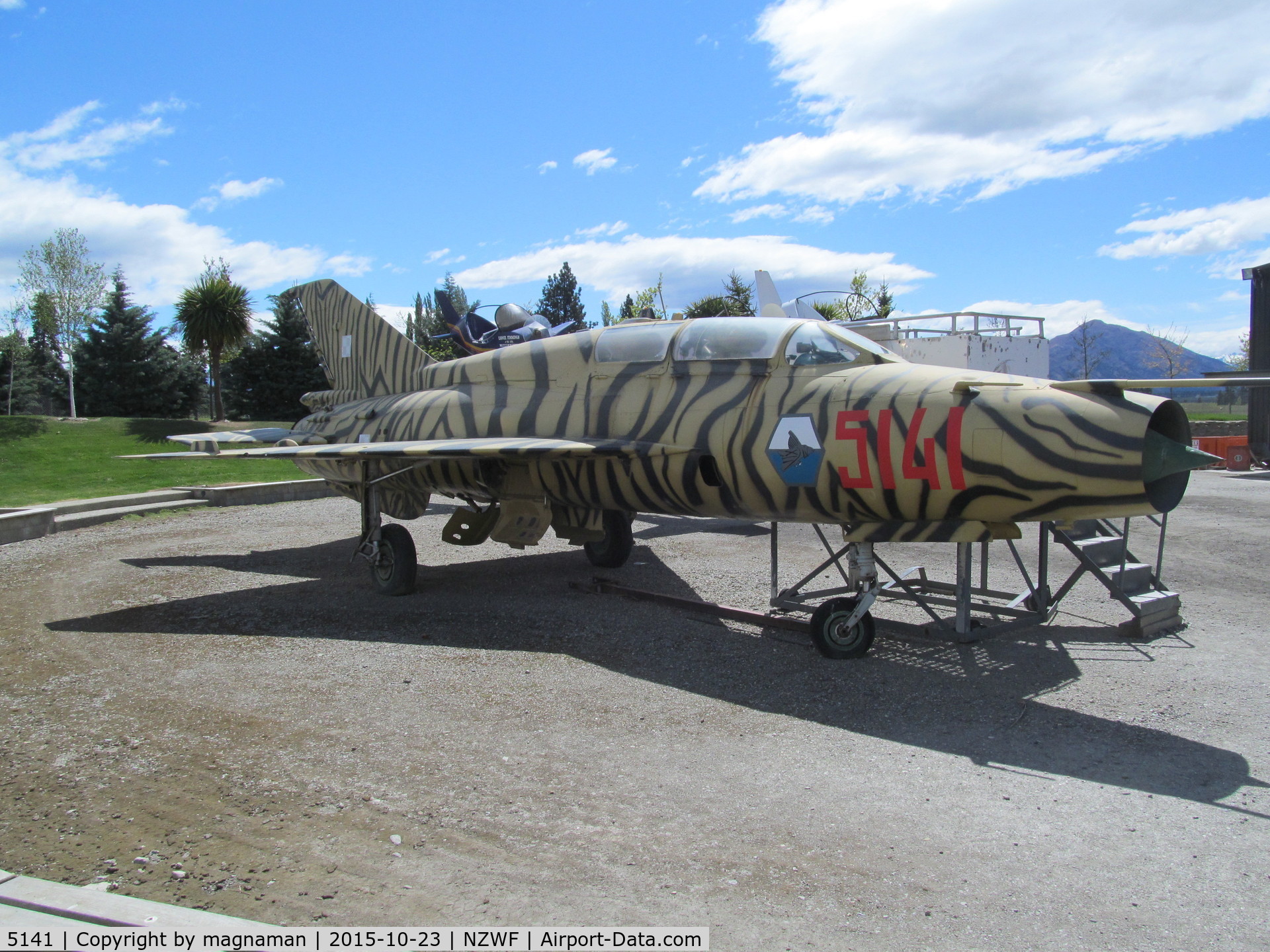 5141, 2000 Mikoyan-Gurevich MiG-21US C/N 01685141, At museum at Wanaka