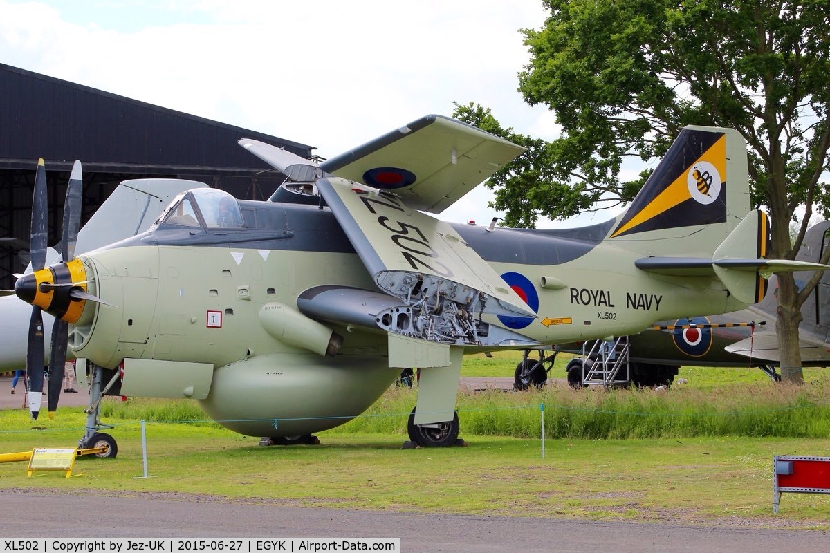 XL502, 1961 Fairey Gannet AEW.3 C/N F9461, restored so well it looks like you could fold down the wings and fly away!