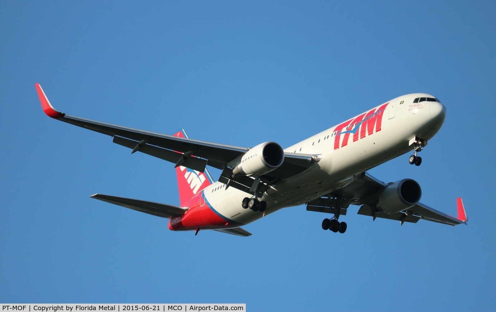 PT-MOF, 2013 Boeing 767-316/ER C/N 41997, TAM 767-300