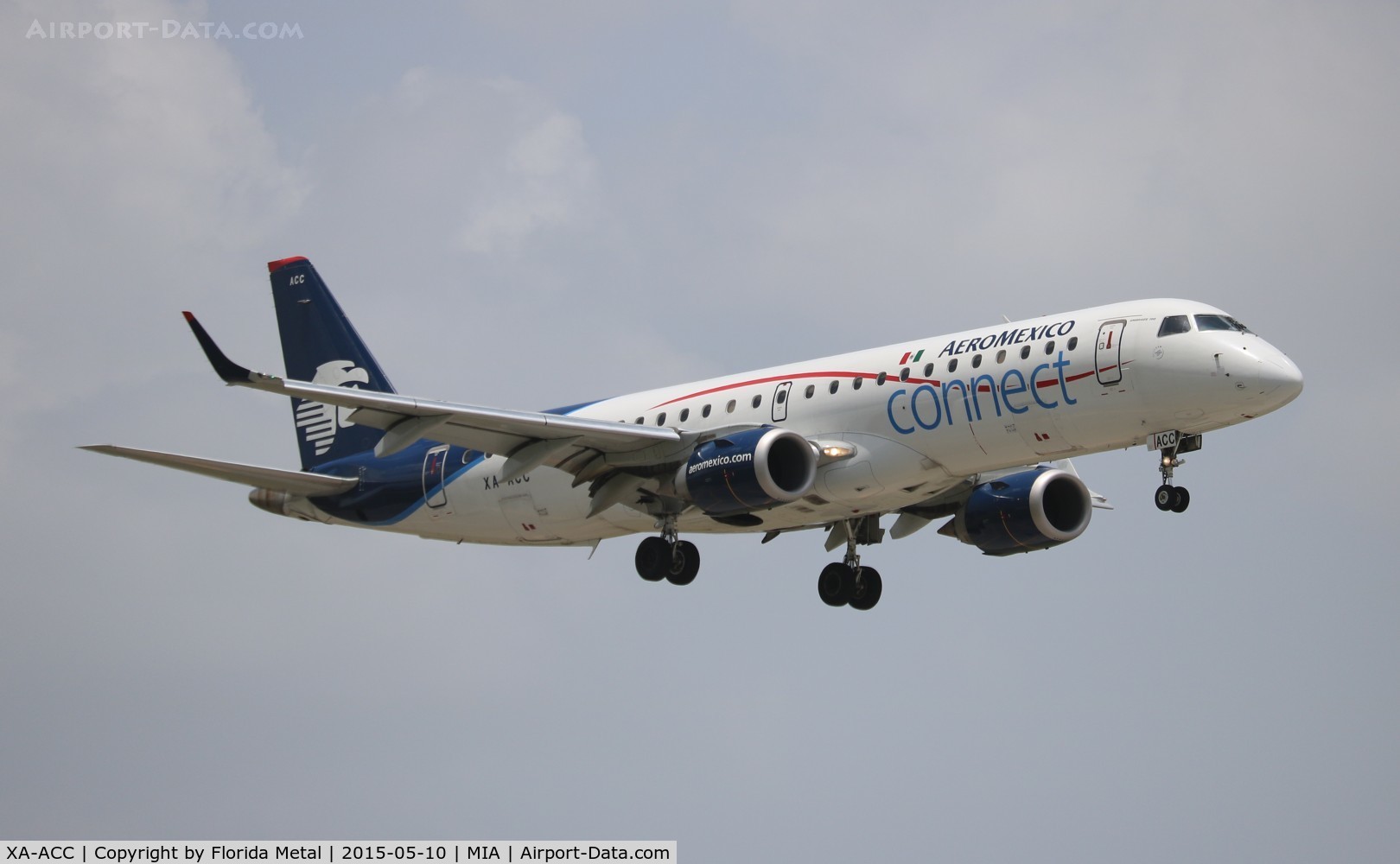 XA-ACC, 2011 Embraer 190AR (ERJ-190-100IGW) C/N 19000499, Aeromexico