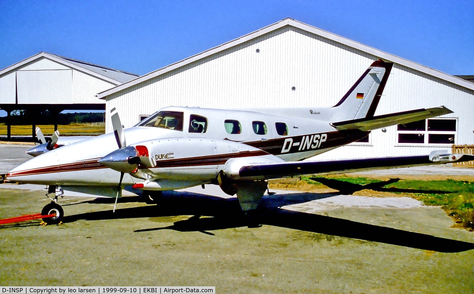 D-INSP, 1980 Beech B-60 Duke C/N P-554, Billund 10.9.99
