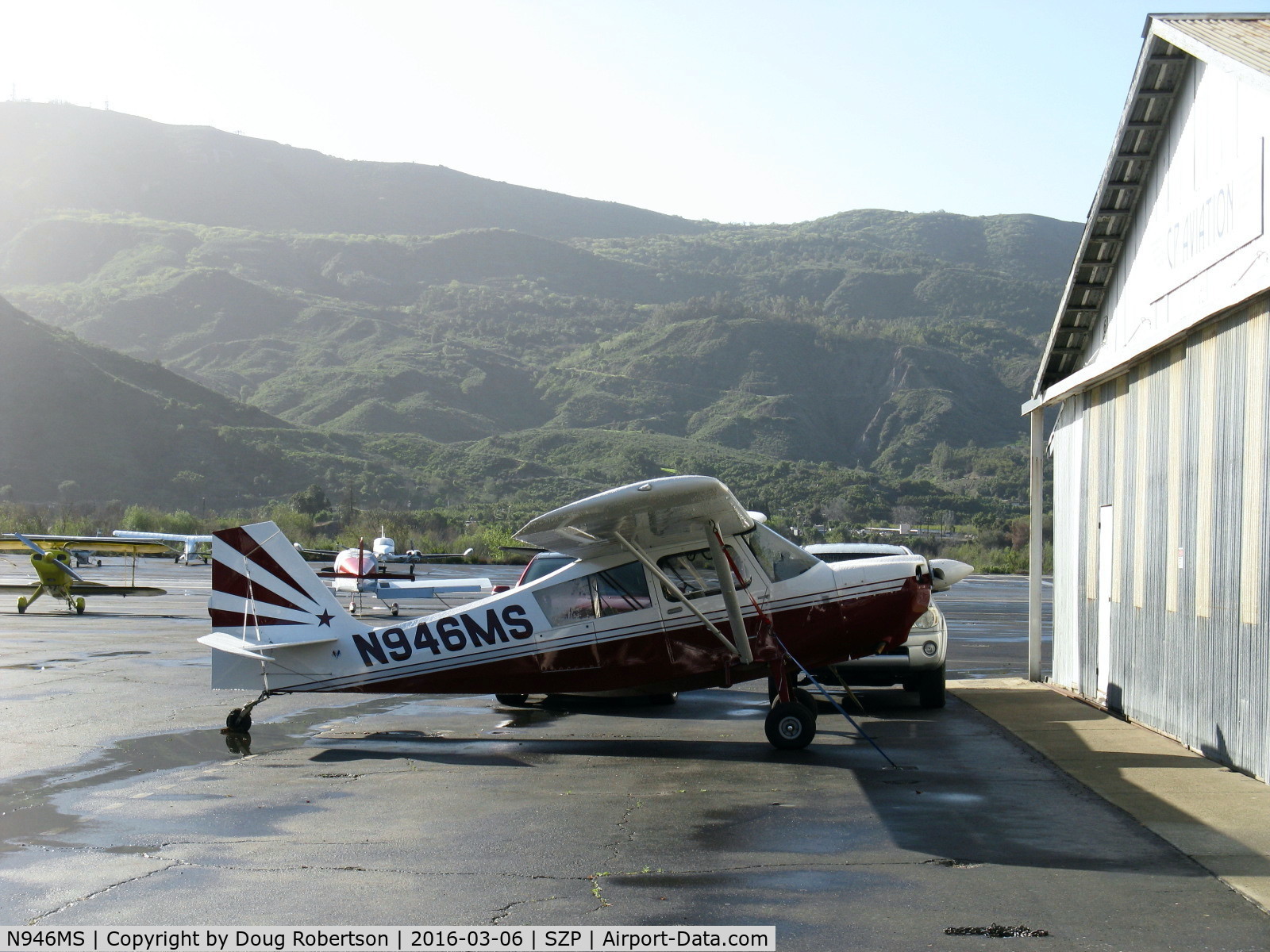 N946MS, 2015 American Champion 7ECA Aurora Citabria C/N 1411-2015, 2015 American Champion 7ECA AURORA, Lycoming O-235-K2C 118 Hp, 2,400 Hrs TBO, Model debut-1995, 36 gallons, rated +5, -2gs, well equipped