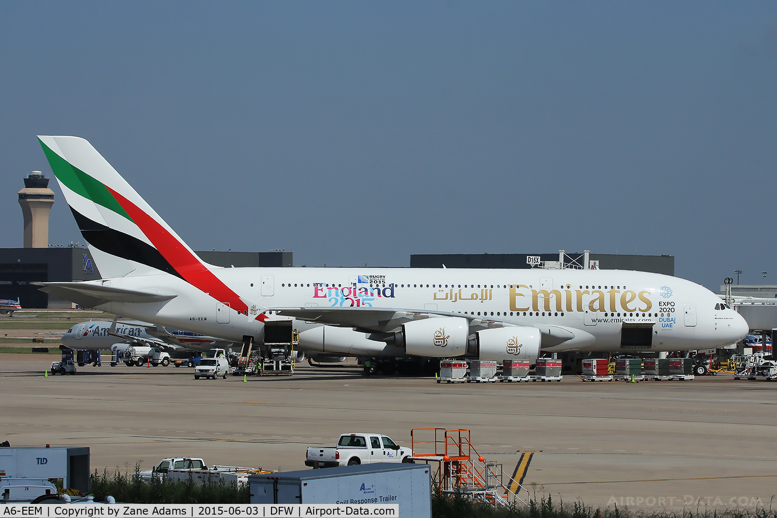 A6-EEM, 2013 Airbus A380-861 C/N 134, Emirates A380 at DFW Airport