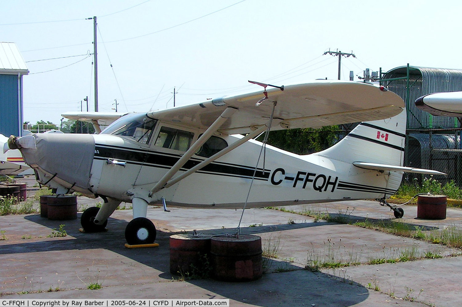 C-FFQH, 1948 Stinson 108-3 Voyager C/N 108-4349, Stinson 108-3 Voyager [108-4349] Brantford~C 24/06/2005