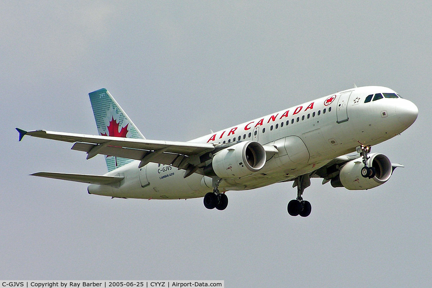 C-GJVS, 2002 Airbus A319-112 C/N 1718, Airbus A319-112 [1718] (Air Canada) Toronto-Pearson International~C 25/06/2005