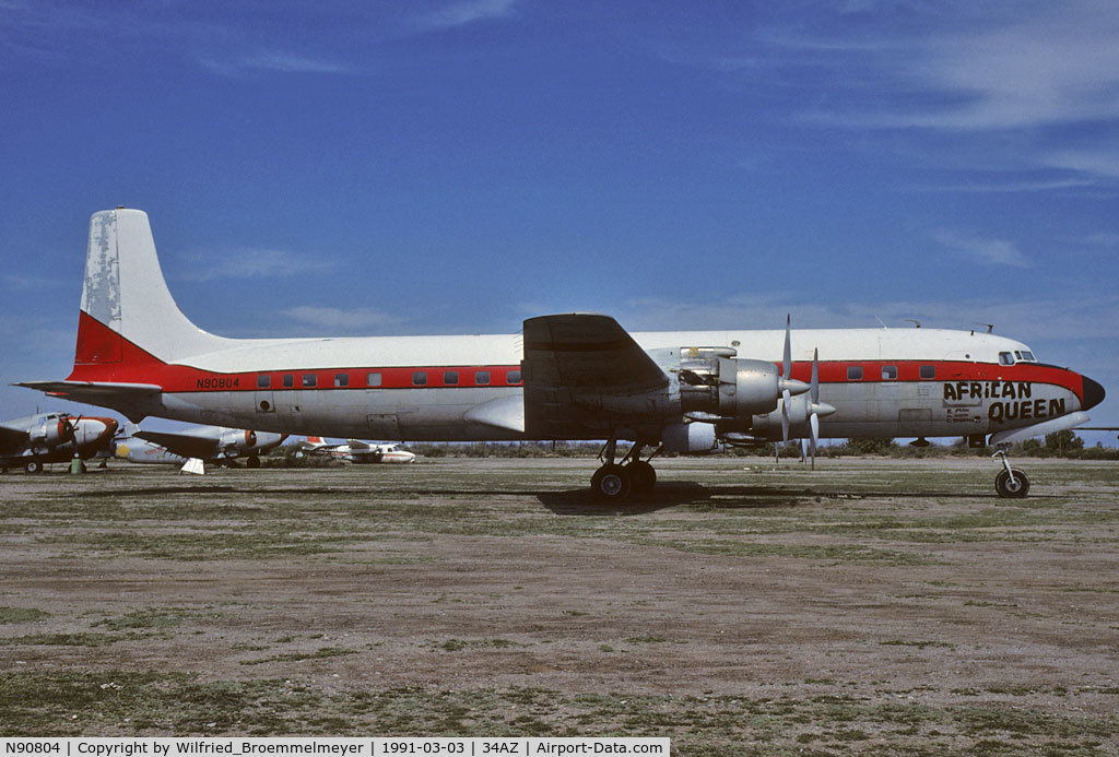 N90804, 1956 Douglas DC-7C Seven Seas Seven Seas C/N 45116, K25/K64 scan
