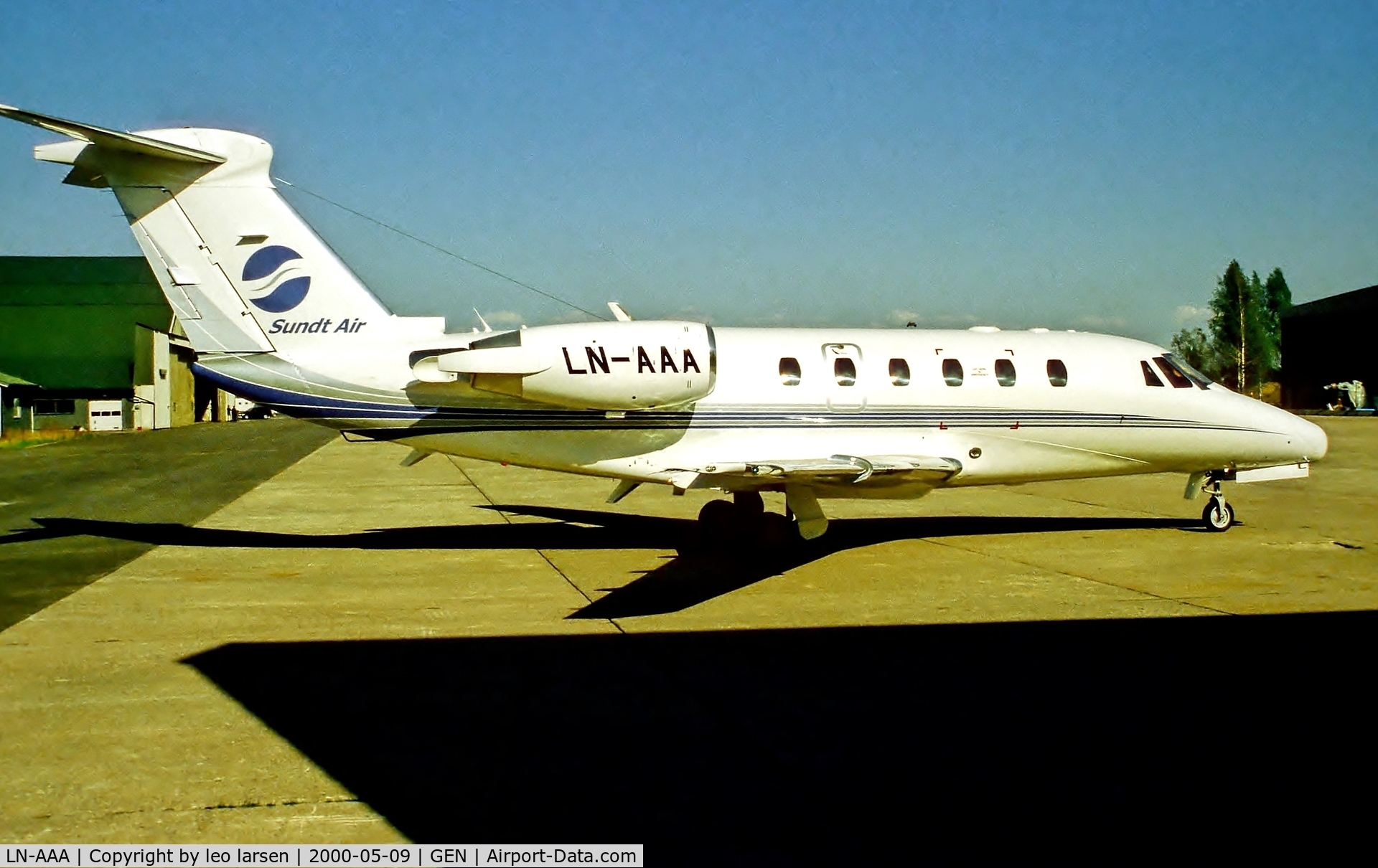 LN-AAA, 1990 Cessna 650 Citation III C/N 650-0187, Gardermoen 9.5.00