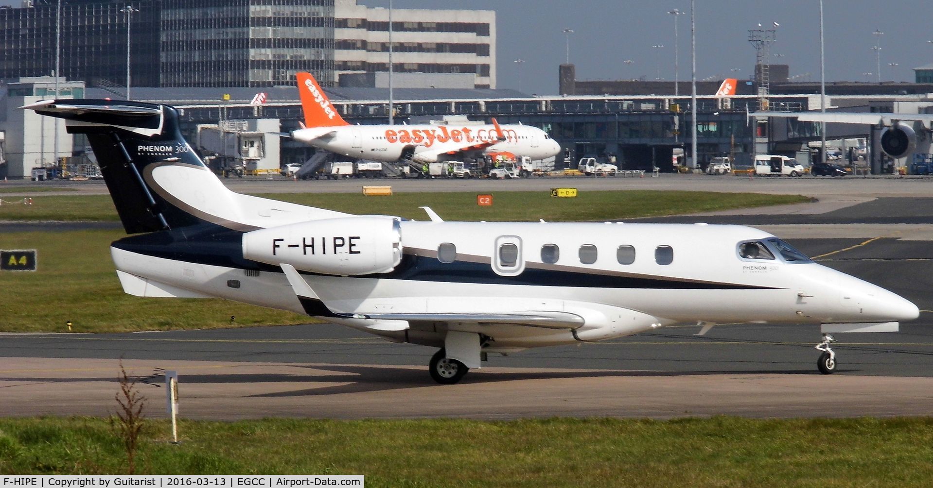 F-HIPE, 2010 Embraer EMB-505 Phenom 300 C/N 50500016, At Manchester