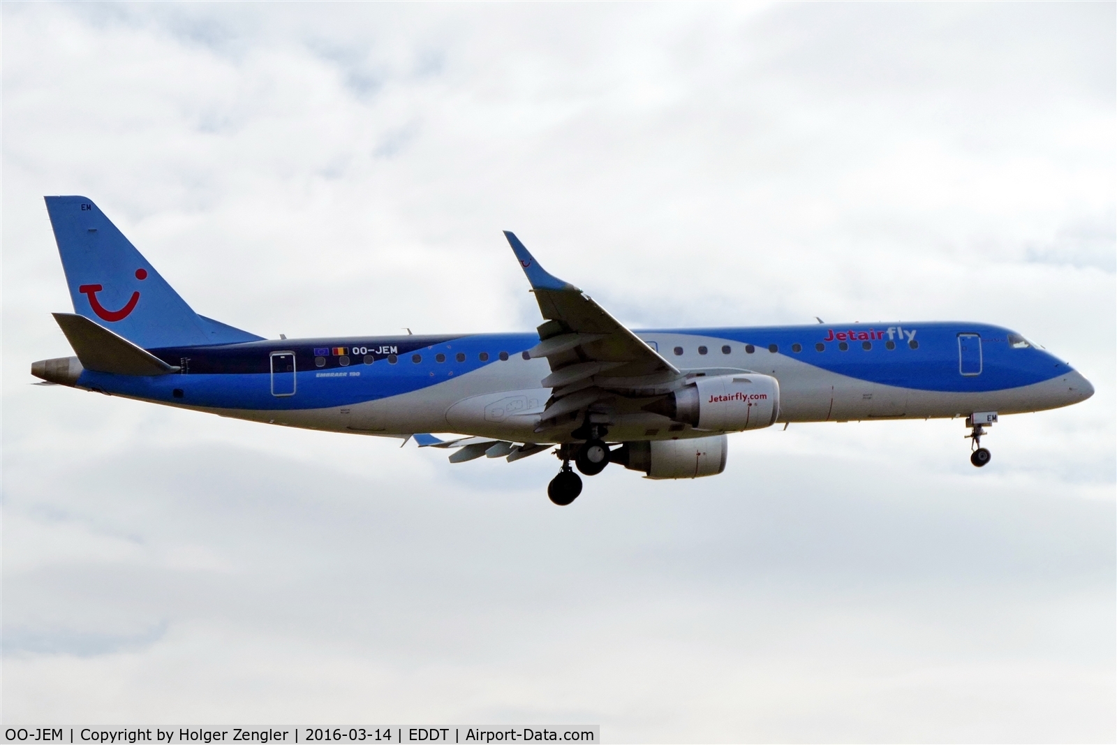 OO-JEM, 2013 Embraer 190STD (ERJ-190-100STD) C/N 19000603, On final for rwy 26R...