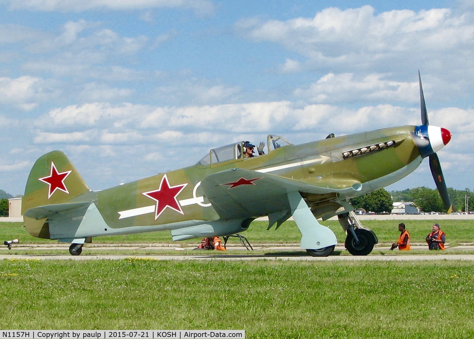 N1157H, 1994 Yakovlev Yak-9U-M C/N 0470402, AirVenture 2015