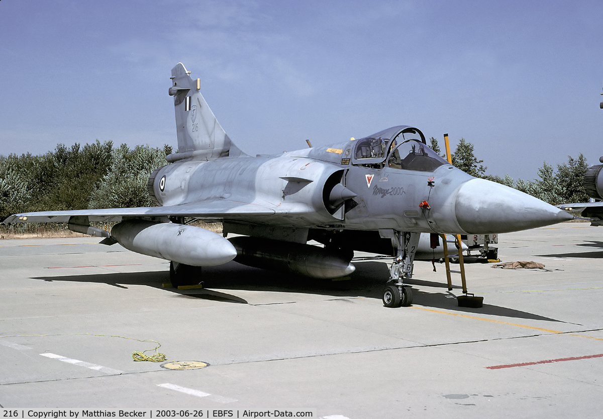 216, Dassault Mirage 2000EG C/N 186, TLP Exercise