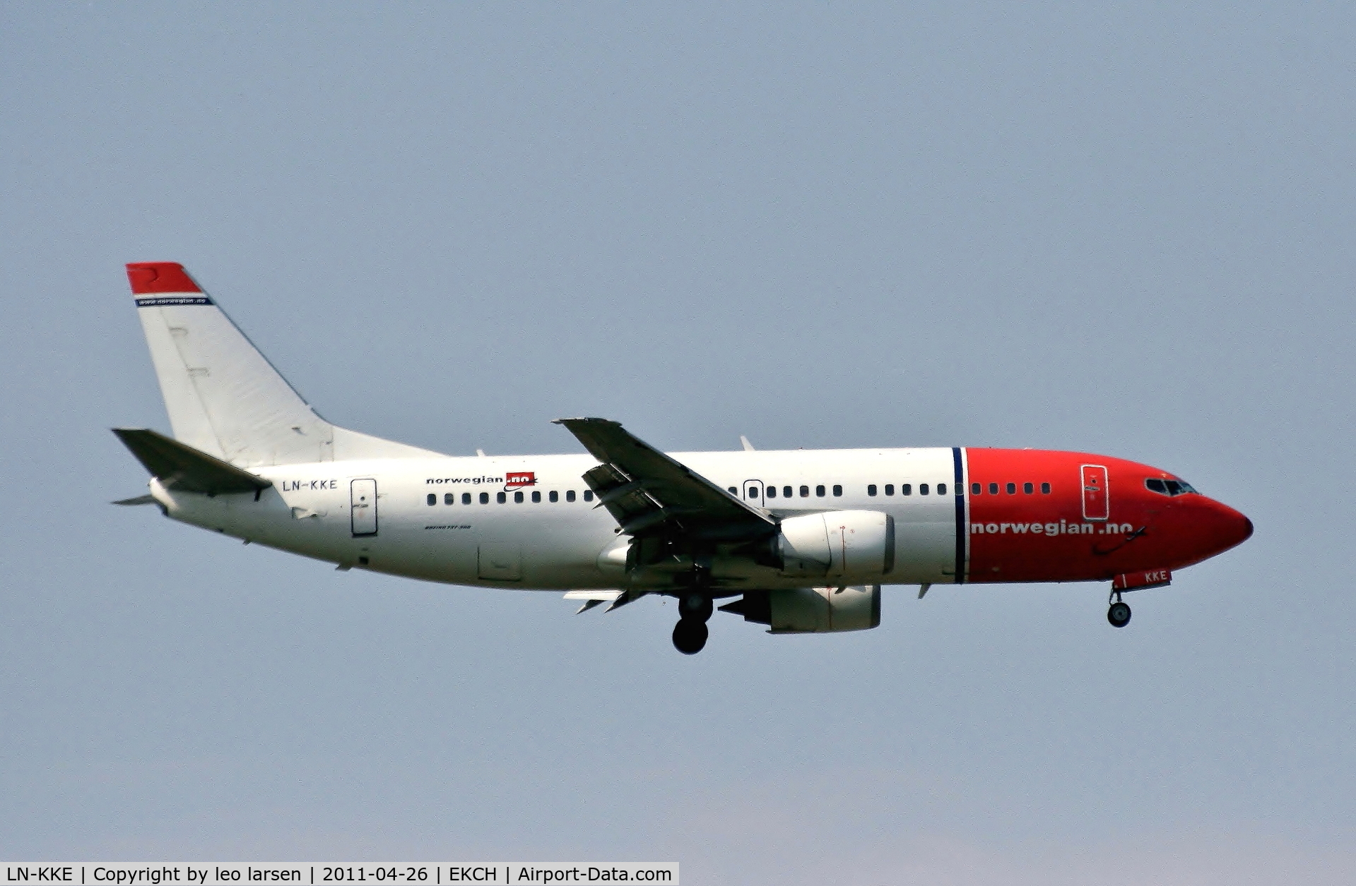 LN-KKE, 1994 Boeing 737-33A C/N 27285, Copenhagen 26.4.11